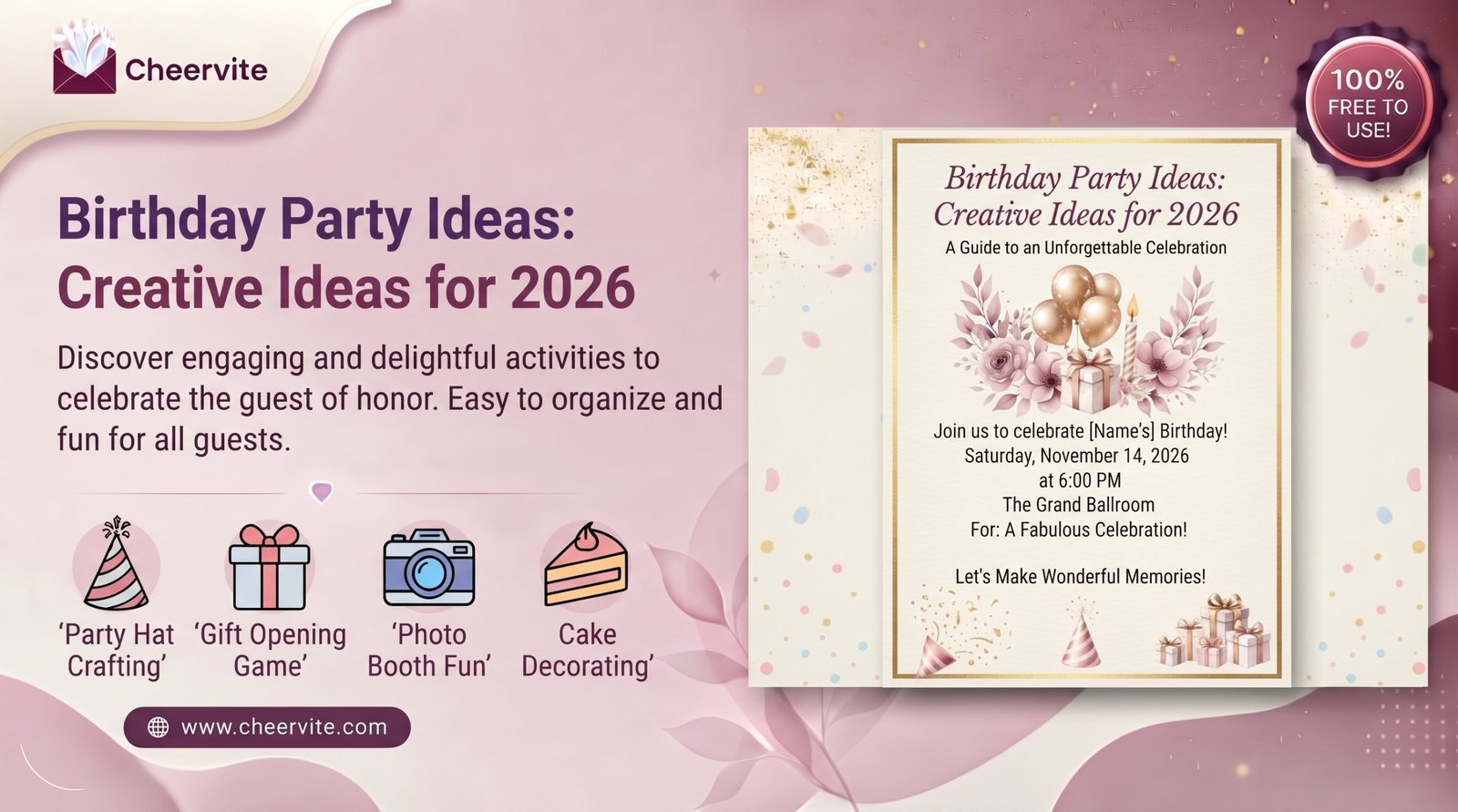 Birthday Party Ideas: Creative Ideas for 2026