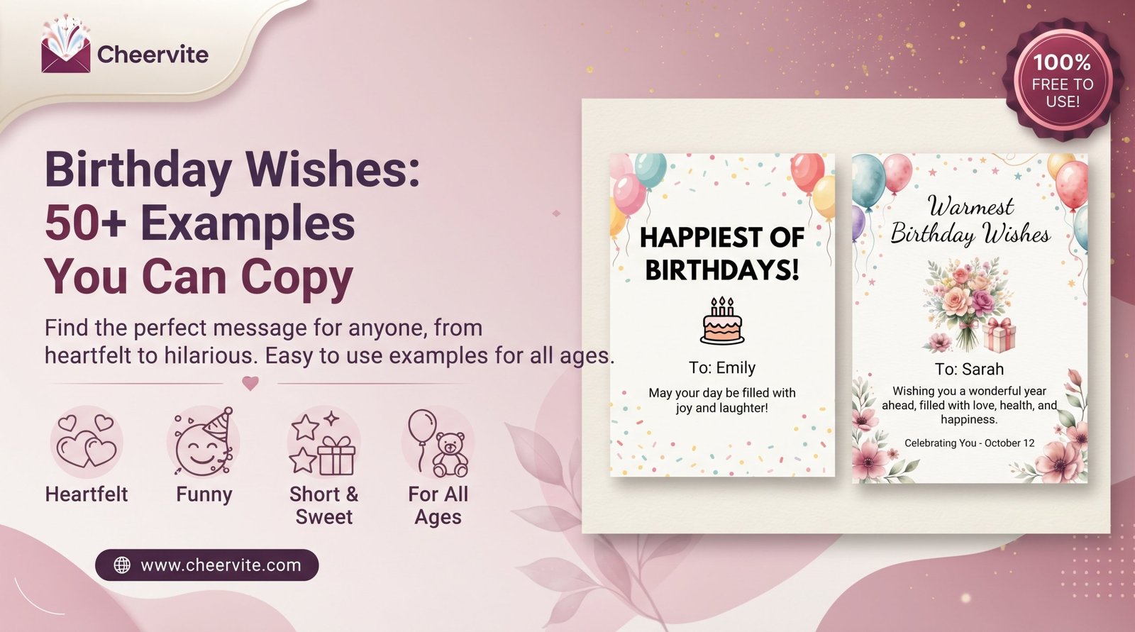 Birthday Wishes: 50+ Examples You Can Copy